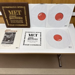 Metropolitan Opera Simon Boccanegra 1939 -3LP Box Set