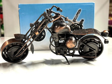 Deko-Motorrad aus Metall–Handgefertigtes Modell, Dekoration & Geschenkidee, 20cm