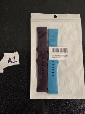 Liwin Fitbit Sport Bands 2-Pack | Purple/Teal - Sense/Versa