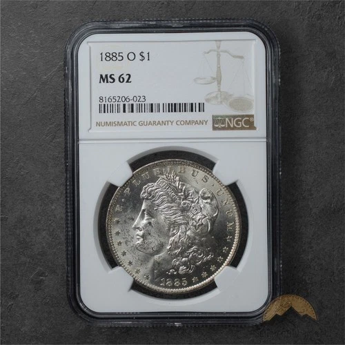1885-O Morgan Silver Dollar $1 - NGC MS62 - New Orleans