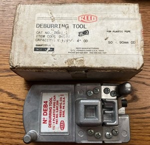 Used Reed Tool DEB4 Deburring Chamfering Tool for Plastic, 1-1/4 to 4-inch 04430