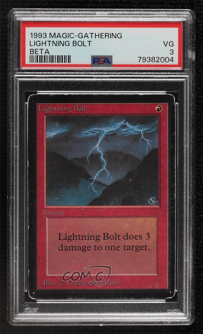 Lightning Bolt Magic: Limited Edition Beta PSA 3 1993
