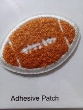 Football Patch - Embroidered w/ Adhesive Back