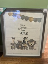 Stay Wild My Child, Jungle Animals Picture Baby/child Room/nursery Girl Or Boy