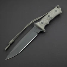 NEW! Chris Reeve Green Beret MagnaCut 7", Plain Edge, Canvas Sheath, GB7-1000