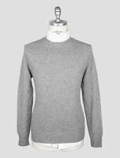 NEW ISAIA GRAY CASHMERE SWEATER CREWNECK EU 48 - US 38 - S I138