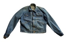 Vintage 1970s Wrangler Type 3 Denim Jacket - Size 40 Faded Medium Wash