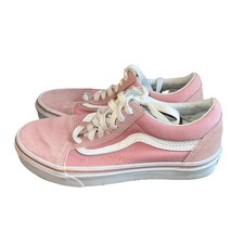 Vans Old Skool Pink Suede Canvas Low Top Sneakers Women's Size 6.5