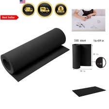 EVA Foam Roll 16x59in 5mm Thick Craft Cosplay DIY Armor Supplies Black