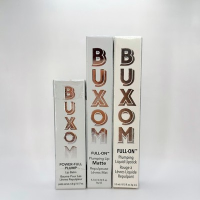 Buxom - Set of 3 Plumping Lip Trio 4.8g , 3.5 mL Brand New
