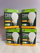 16 Pack Greenlite 75W Equivalent 8W LED Light Bulb Non-Dimmable A19 3000K Bright