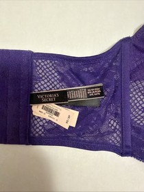 Victoria's Secret NWT High Neck Corset Bra Top -XS - Very Sexy Purple Lace