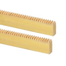 2Pcs Brass Gear Rack 0.5 Module 100x10x4mm Heavy Duty Straight Linear Spur Rack