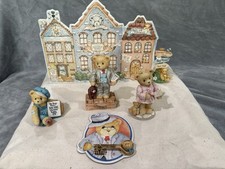 Cherished Teddies Club 1995 Lot Cub E Bear Mayor Wilson T Beary Hilary Hugabear