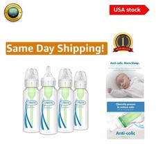 Dr. Brown'S Natural Flow Anti-Colic Options Narrow Baby Bottle, 8 Oz/250 Ml, wi
