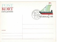 Sweden 1977 Postal Stationery Postcard used Bildganzsache Postkarte Schiff