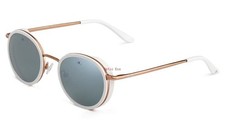 VUARNET SUNGLASSES VL 2108 0004 1123 PURE GREY SILVER FLASH EDGE SIMPLE BRIDGE