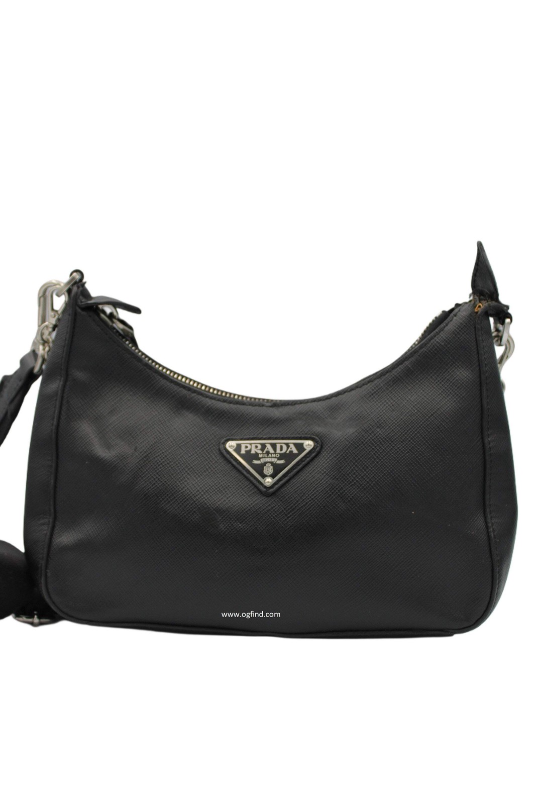 Prada Re-Edition 2005 Shoulder Bag – Black Saffiano Leather With Accents