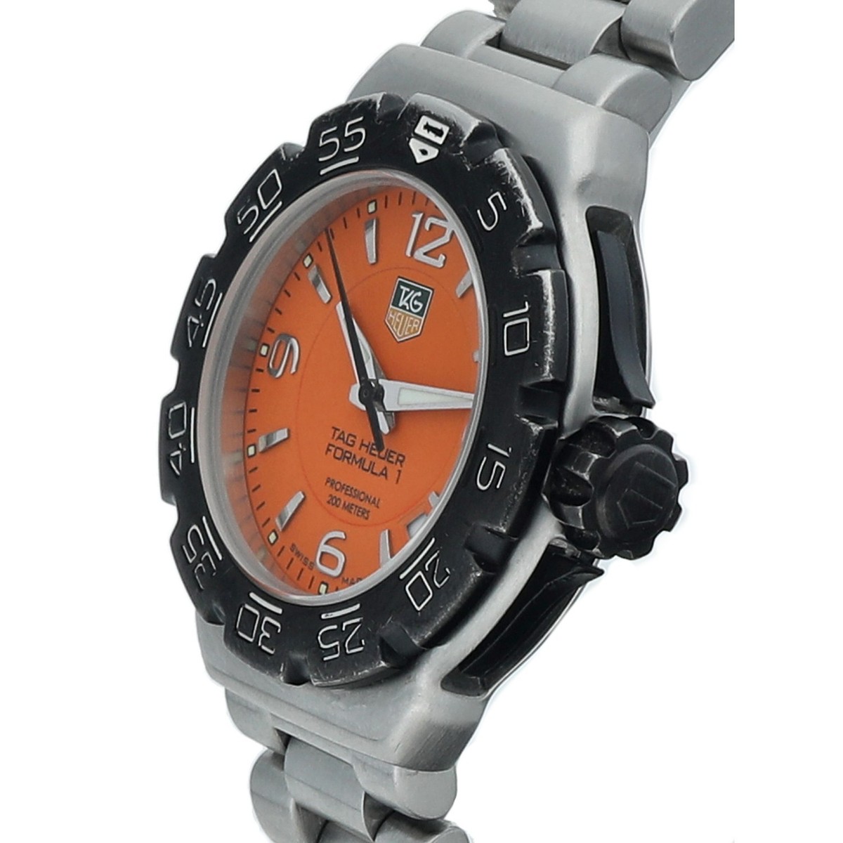 TAG Heuer Formula 1 WAC1213 Orange Dial Steel 34 mm Swiss Quartz