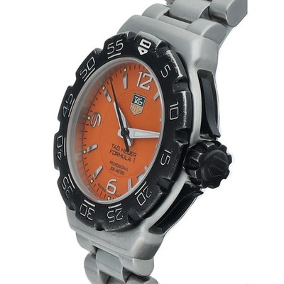 TAG Heuer Formula 1 WAC1213 Orange Dial Steel 34 mm Swiss Quartz