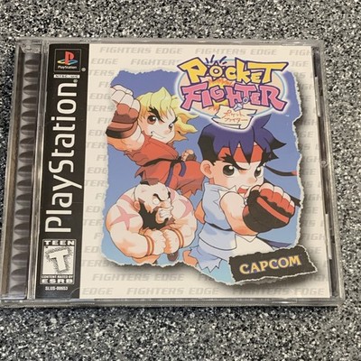 Capcom Pocket Fighter Sony PlayStation 1 PS1 NTSC-U/C T Fighting Manual . Mint!