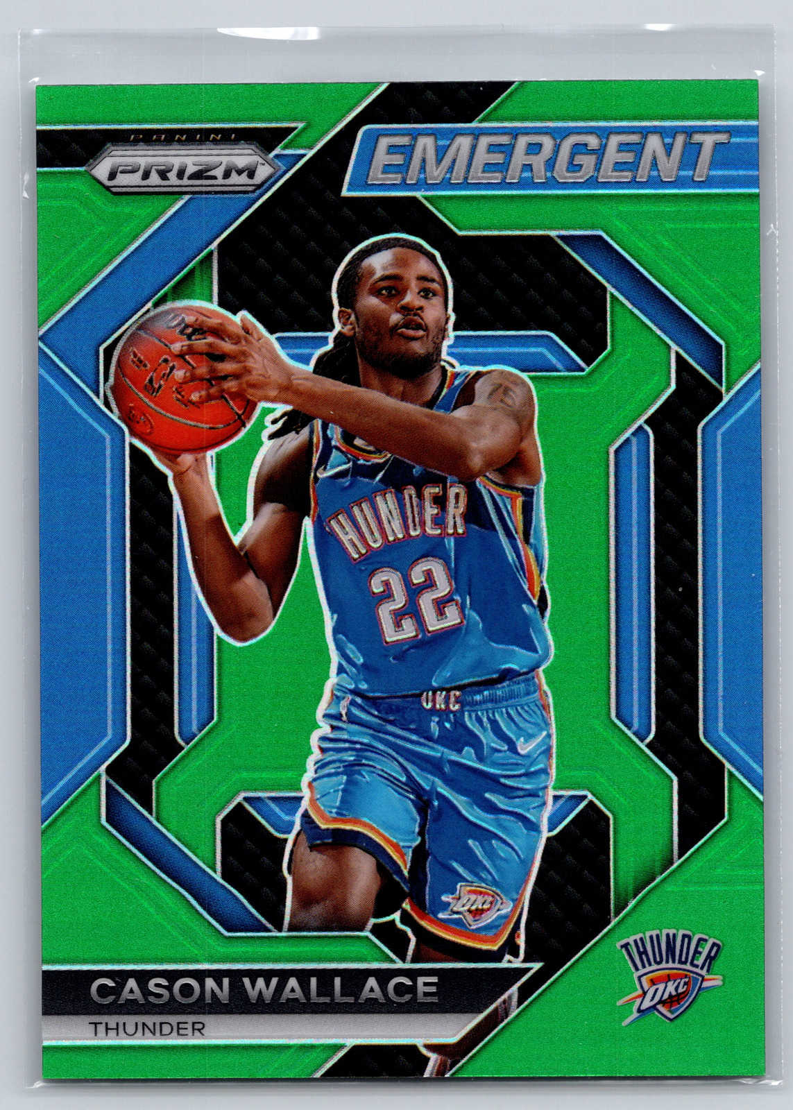 2023-24 Panini Prizm #29 Cason Wallace Emergent Prizms Green