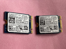 2X Western Digital SN520 256GB SSD, NVMe M.2, Hard Drive SDAPTUW-256G-1012