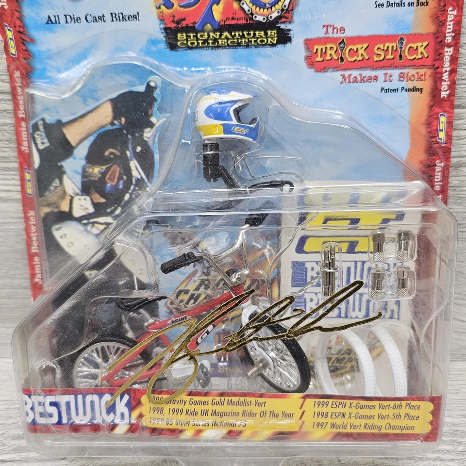 Vintage 1999 Road Champs Jamie Bestwick BMX Trick Stick Bike Die Cast Jakks - Image 2 of 4