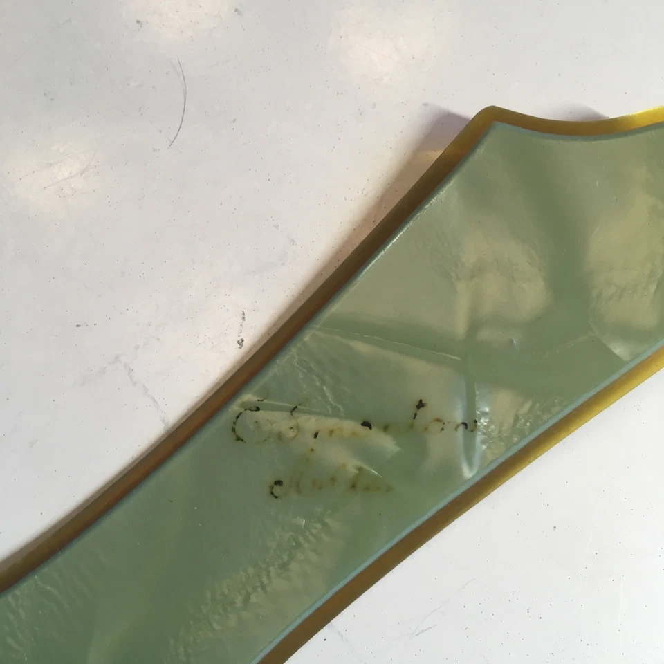 Zapato Art Deco Baquelita o Celuloide De Colección Verde Perla 1930’s 1940’s RARO Foto 2 de 3