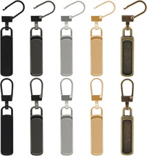 Zipper Pull Replacement for Small Holes, 10 Pieces Detachable Tiny Zipper Replac