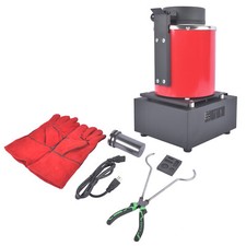 1-3KG Gold Melting Furnace with Graphite Crucible for Smelting Aluminum Copper