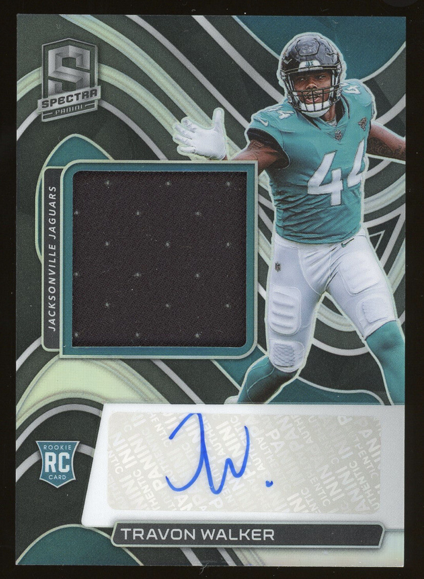 Travon Walker 2022 Panini Spectra Silver Prizm RPA Autograph #201 #59/125