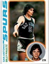 1978-79 Topps Basketball Card Billy Paultz #91 Spurs