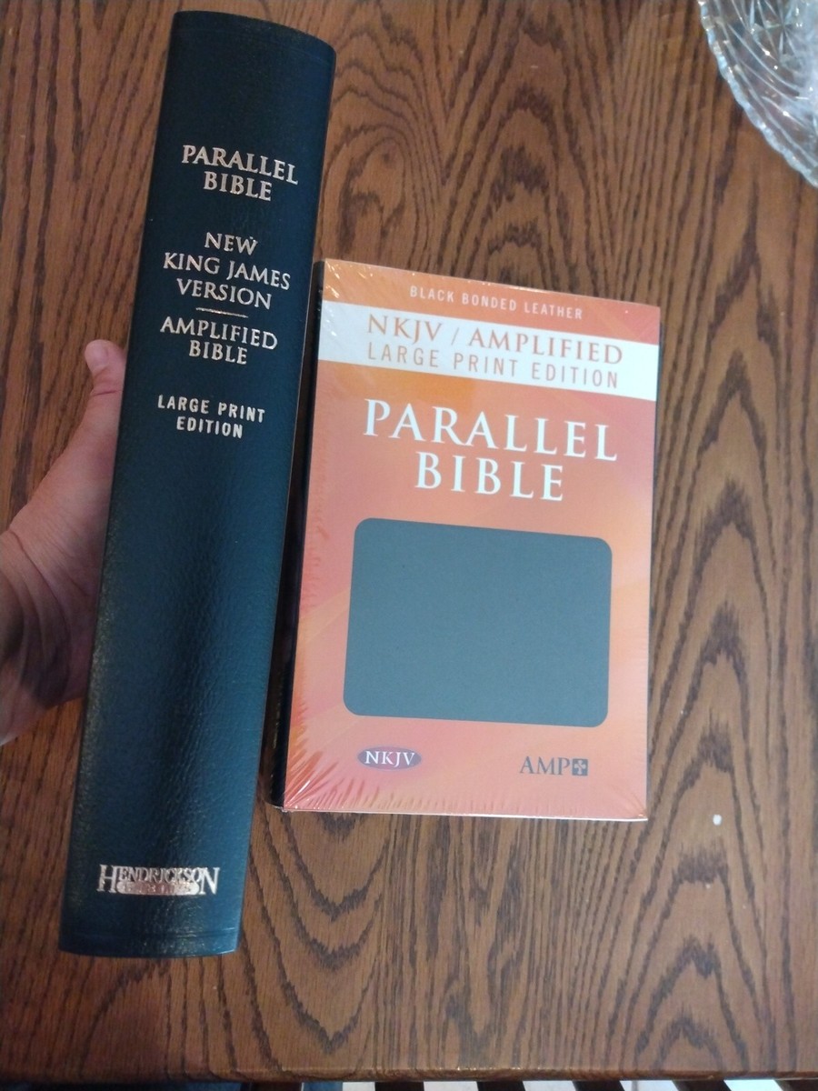 NKJV & Classic Amplified 1987 AMPC Parallel Bible - Black Bonded