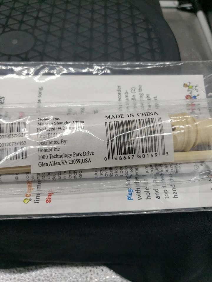 Hohner Kids 3 Piece Soprano Recorder S9313 Ages 3+ NIP - Image 4 of 4