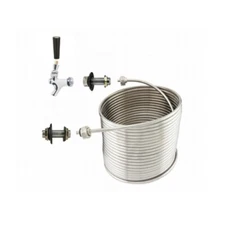 Jockey Box Single Faucet Coil Kit - 3/8" x 50', Left Hand - DIY Jockey Box Kit