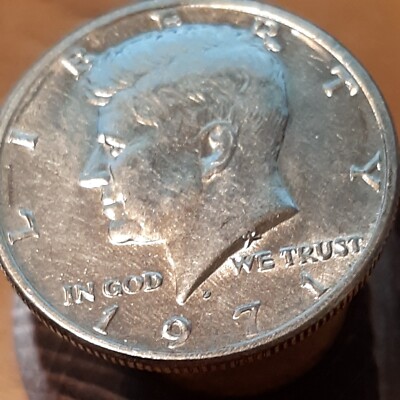 Half ½ Dollar Kennedy Clad Coin 1971 D Denver Mint 50C KM# A202b Nice