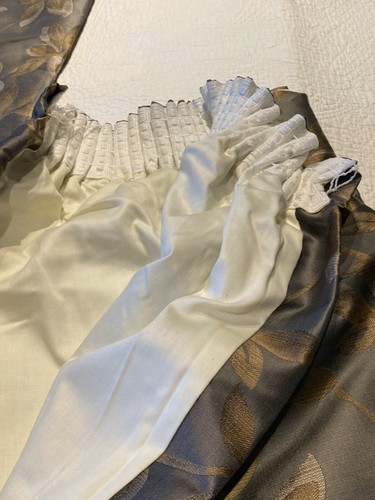 Tende foderate in broccato bronzo 'Montgomery' 86" L x 84" L - Foto 2 di 12