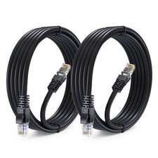 Cat 6 Ethernet Cable 12 ft 2-Pack - High-Speed LAN Cable Internet Cable Patch...