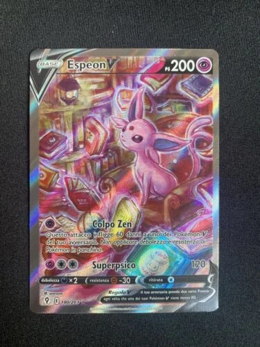 Carte singole di giochi di carte collezionabili full art pokémon evoluzioni