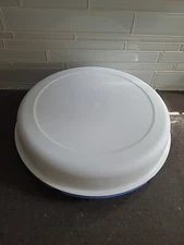 Vintage Tupperware Divided Serving Tray Speckled Fireworks 4-Pc. W/Blue Dip Seal