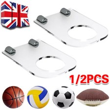 Wall Mounted Football Display Hold Acrylic Storage Rack Basketball Soccer Stand.
