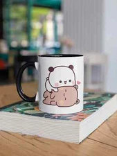 Bubu And Dudu Coffee Mug, Love Heart Cute Cartoon Pet, Love Hug Panda, Gift For