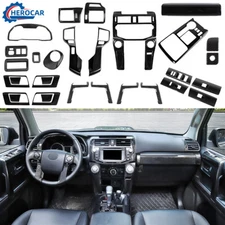30pcs Black Caron Fiber Set Decor Panel Cover Trim Full Kit For 4runner 2010+