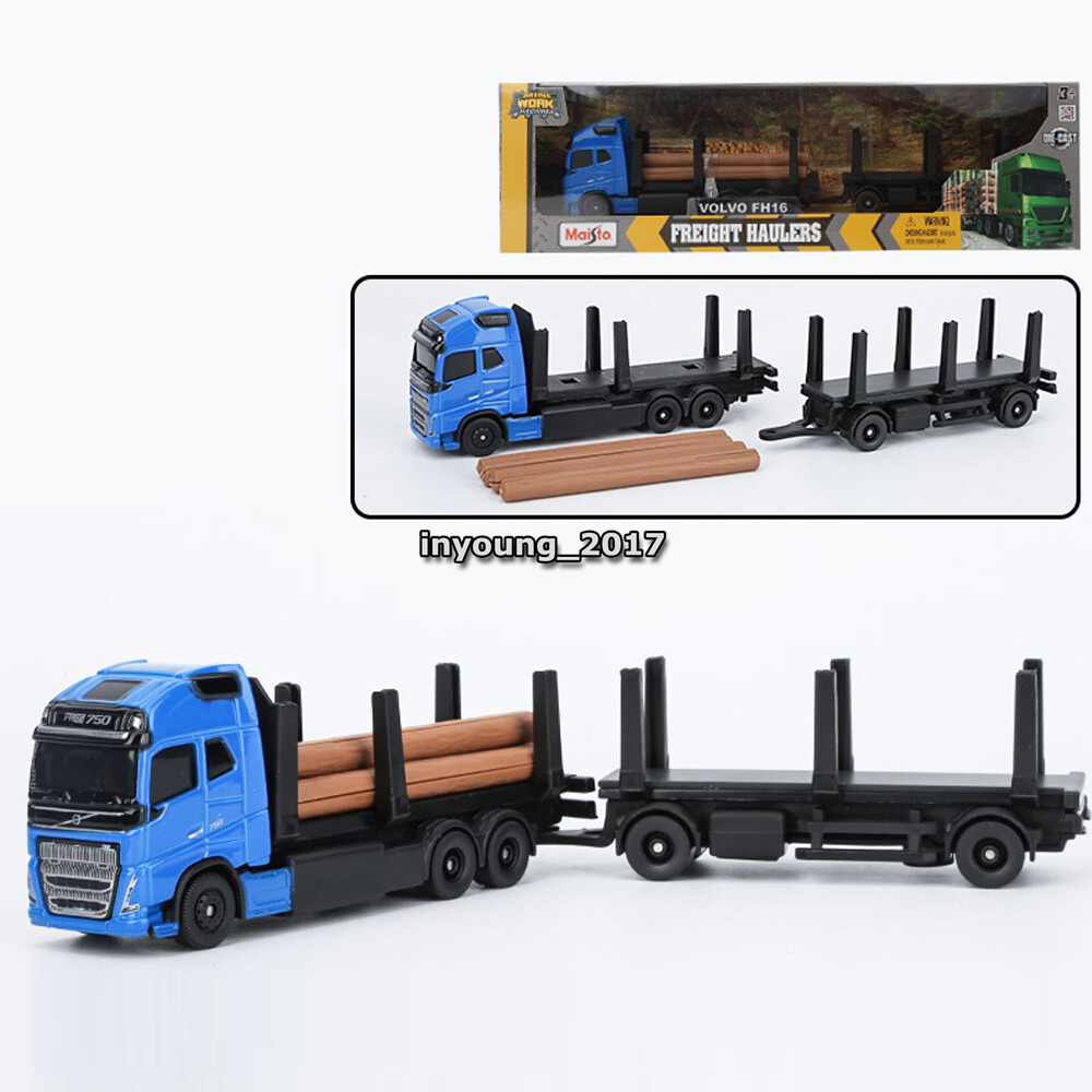 VOLVO FH16 トレーラー付きミニカー Bburago B18-31461T Street Fire HAULERS con rimorchio pressofuso