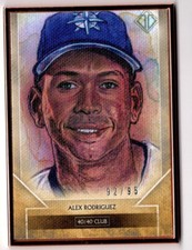Alex Rodriguez 2020 Topps Transcendent Framed Reproduction Sketch Art Card /95