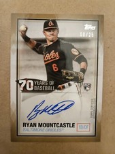 RYAN MOUNTCASTLE 2021 Topps 70 Years of Baseball Rookie Auto Gold Parallel # /25