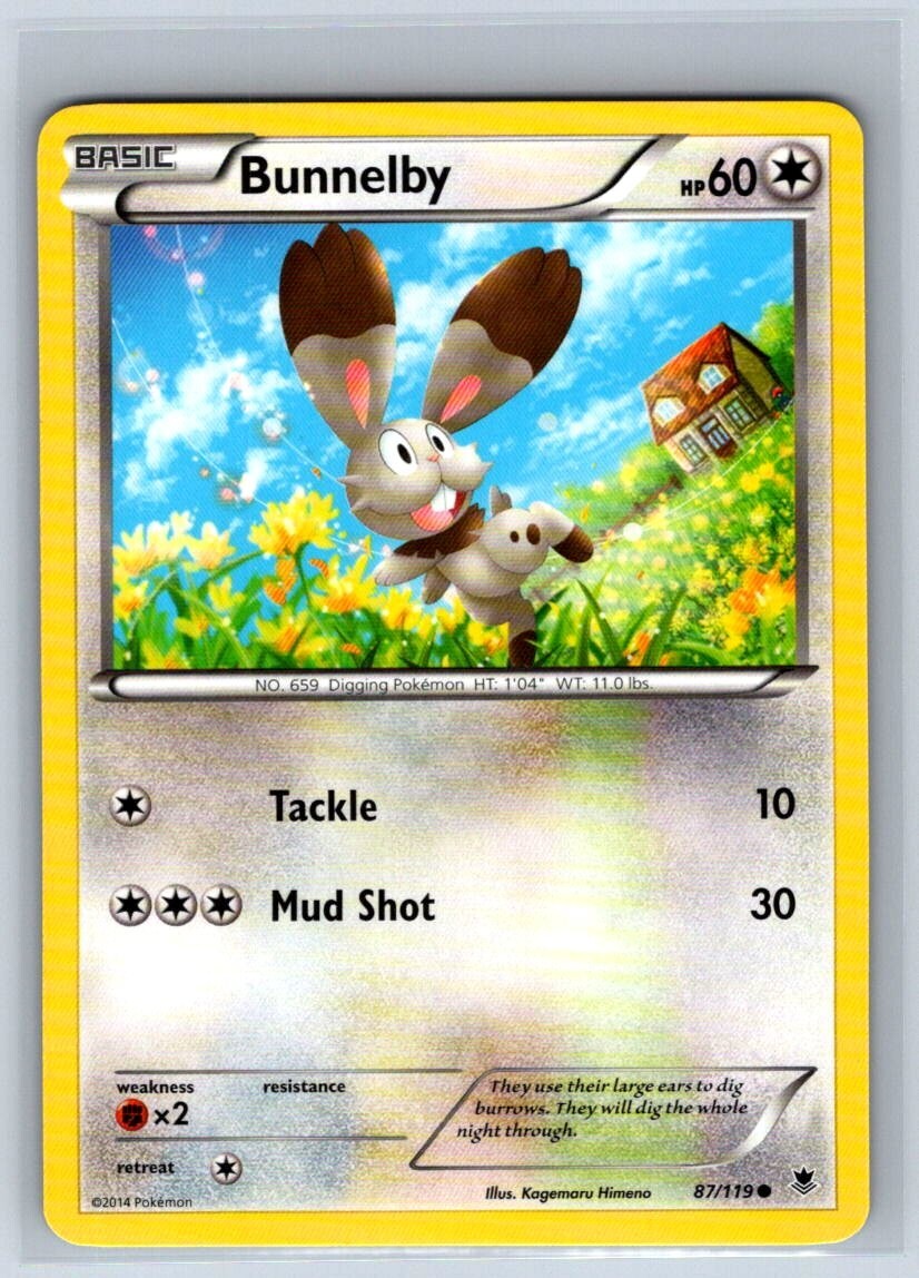 Pokemon Bunnelby XY Phantom Forces 87/119 NM