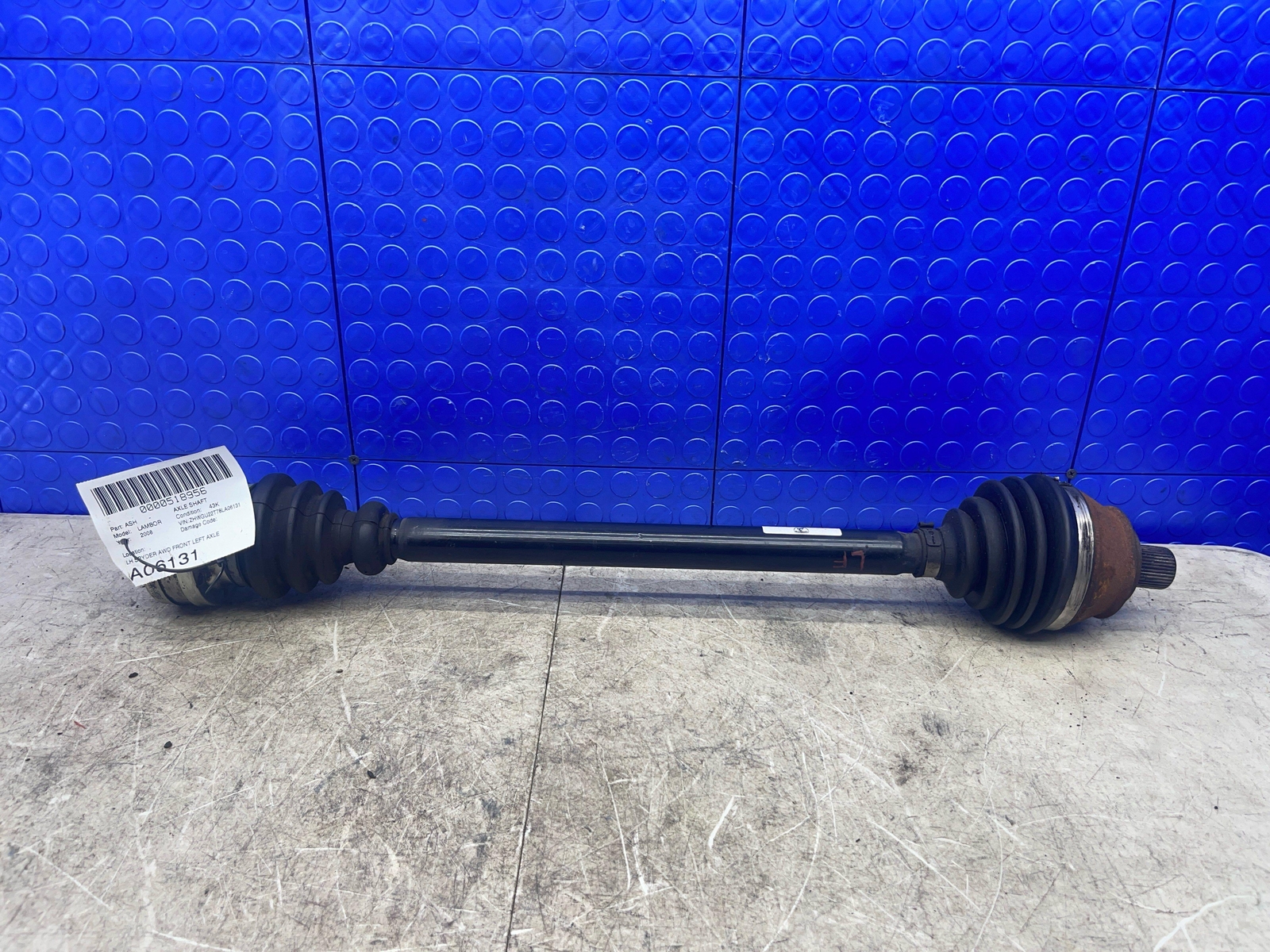 LAMBORGHINI GALLARDO OEM SPYDER AWD FRONT LEFT AXLE SHAFT 400407271