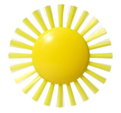 MOLUK 43070 Plui Bürste Sunny, Spielbürste, Lernspielzeug, Badespielzeug für Kin